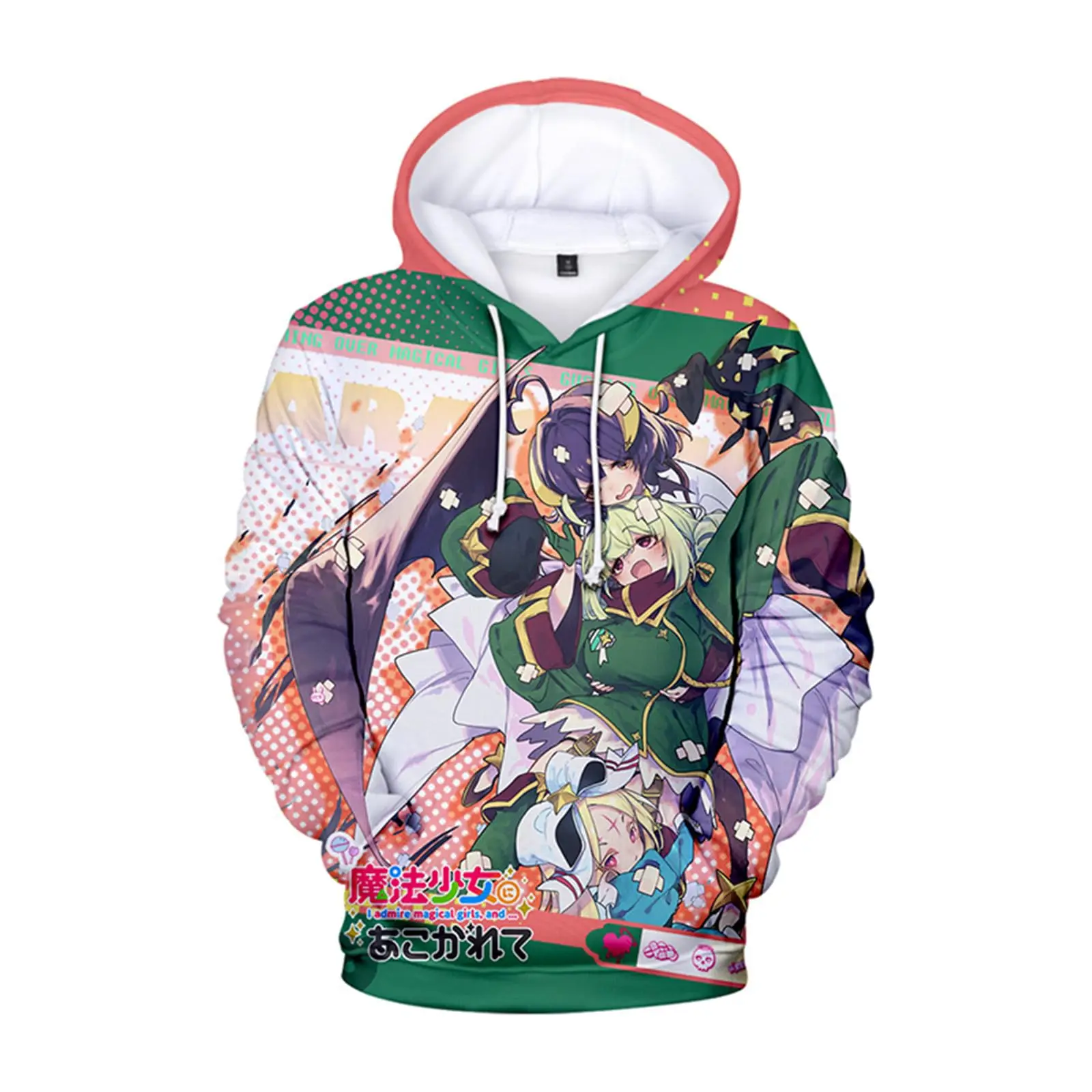 Cartoon Anime Gushing Over Magical Girls Hoodies Sweatshirt 3D Print Men Women Long Sleeve Pullover Harajuku Kids Cosplay Hoodie