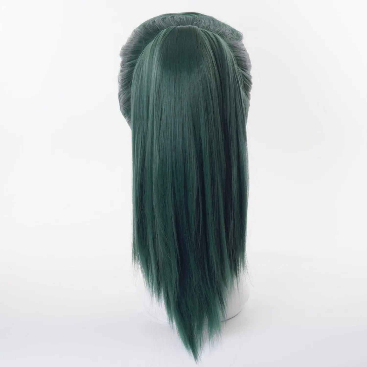 Anime Cosplay Maki Zenin Wigs Dark Green Ponytail Heat Resistant Synthetic Hair Cosplay Wigs Halloween view 4