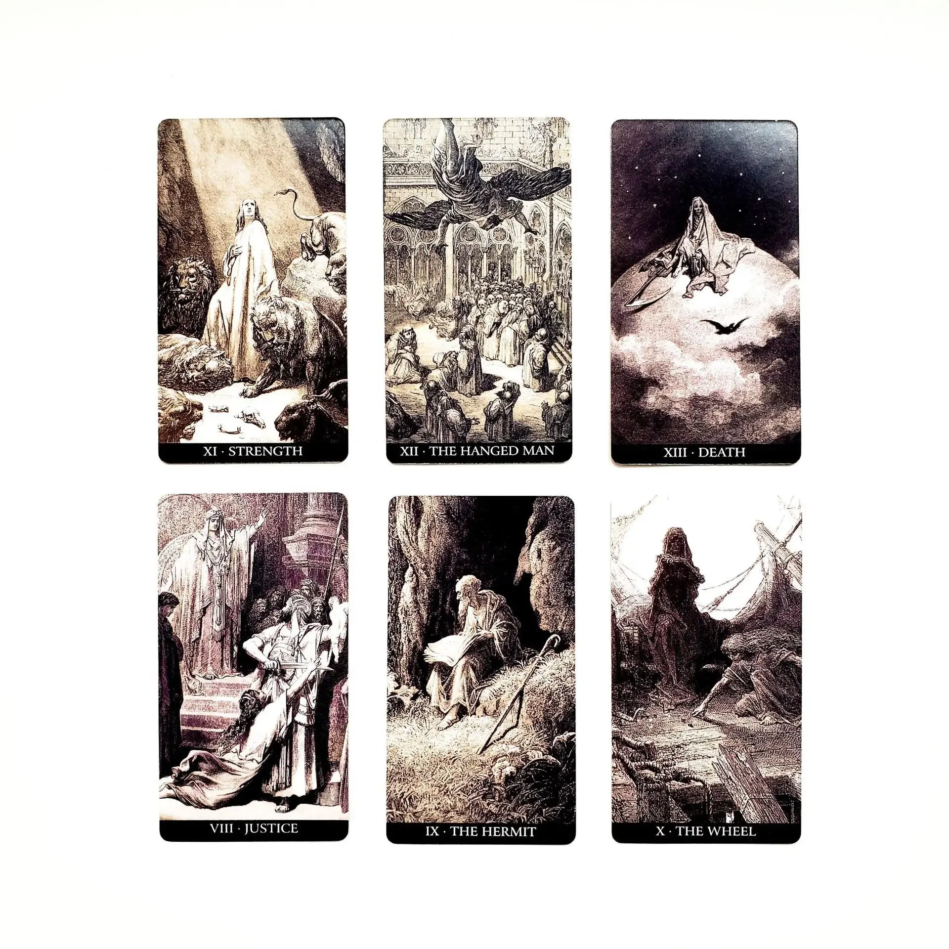 78pcs Gustave Dore Tarot Card Family Party Entertainment Board Games Witch Divination Game Oracle Decks with paper manual