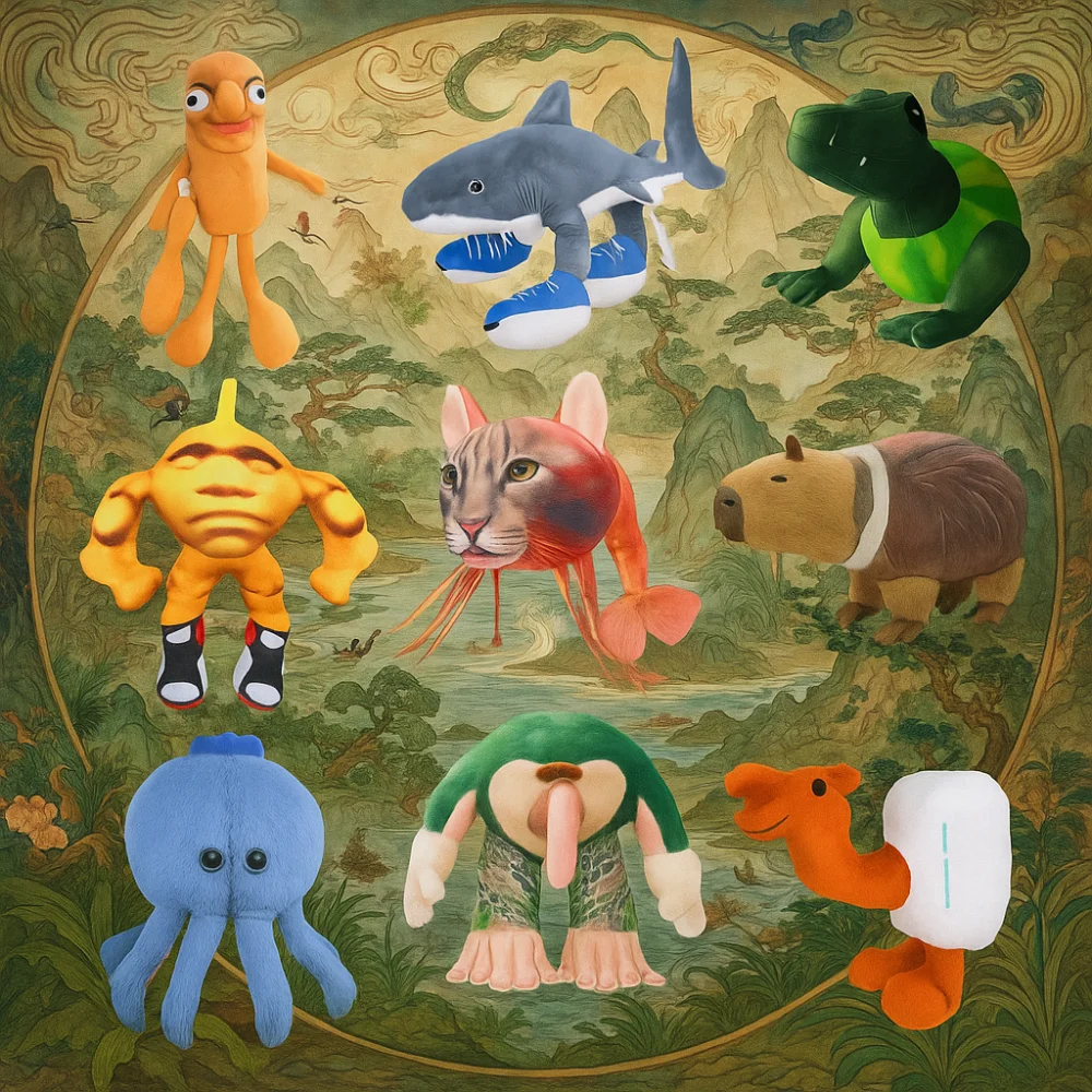 

Italian Brainrot Al Tungtungtung Sahur Plush Toy Animal Cartoon Stuffed Tralalelotralala Plush Doll Novelty Home Room Decor