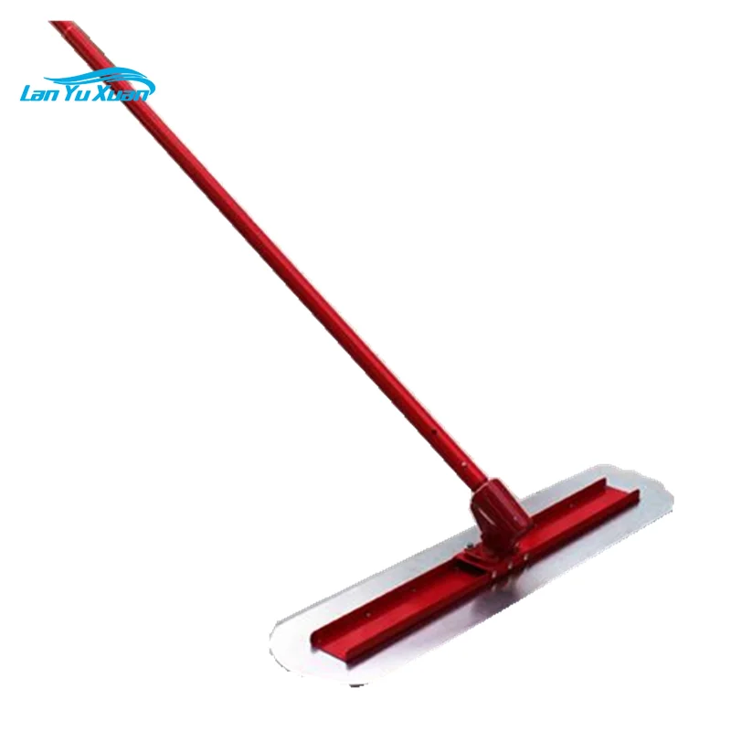 

48-inch by 12-inch Channel Round End Steel Bull Fresno Trowel with Worm Gear Bracket