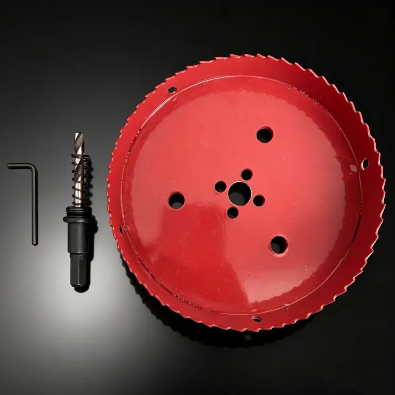 6 Inch 152mm HSS Bi-Metal Hole Saw Cutter, Heavy Duty Circular Hole Saw Blade for Wood PVC Plastic Drywall Metal Cutting