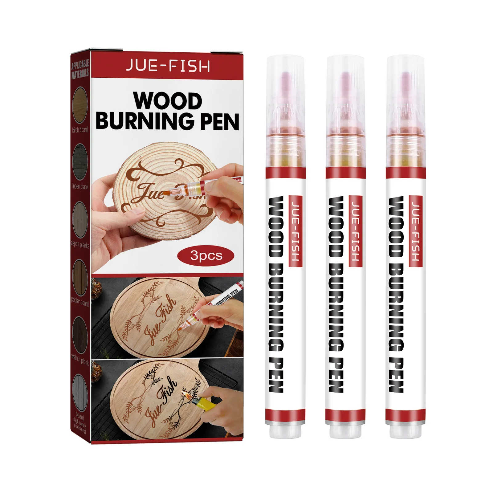 Creative Scorch Wood Burned Marker Practical Chemical Wood-burning Pens Pyrography Caramel Marker DIY Woodworking Tools