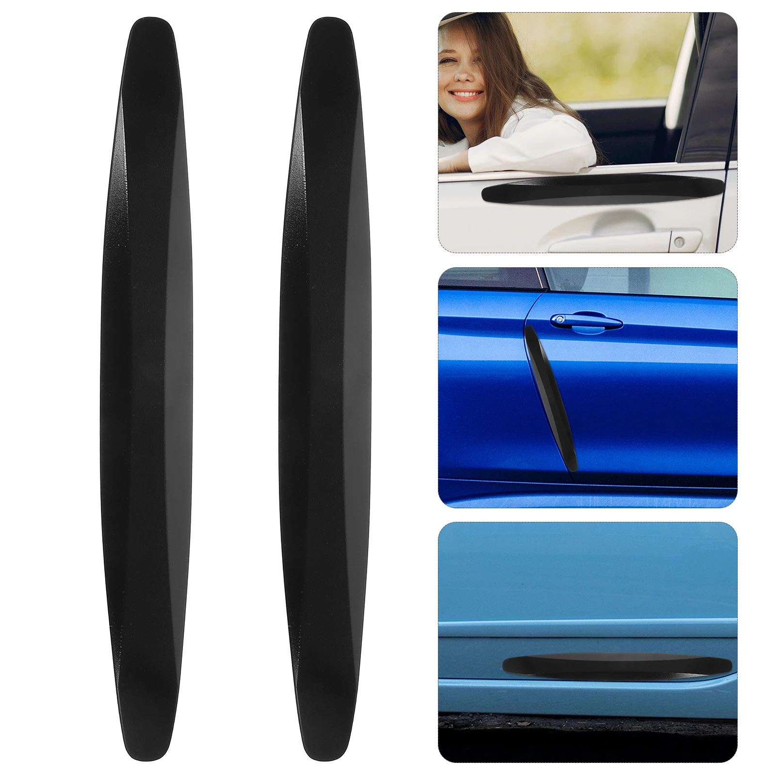 

2 Pcs Anti-collision Protection Strip Protector Car Door Guard Edge Bumper Guards
