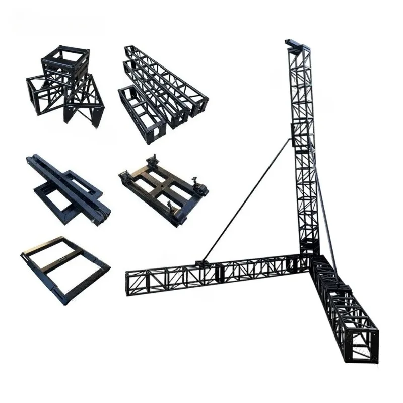 520x520mm Aluminum Portable Audio Line Array Lifting Speaker Tower Spigot Bolt Truss for Sound System