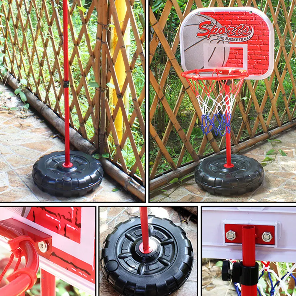 

170Cm Liftable Basketball Rack for Children Safe Smooth Edge Design Easy Carry Practice Skills Play with Parents Kindergarten