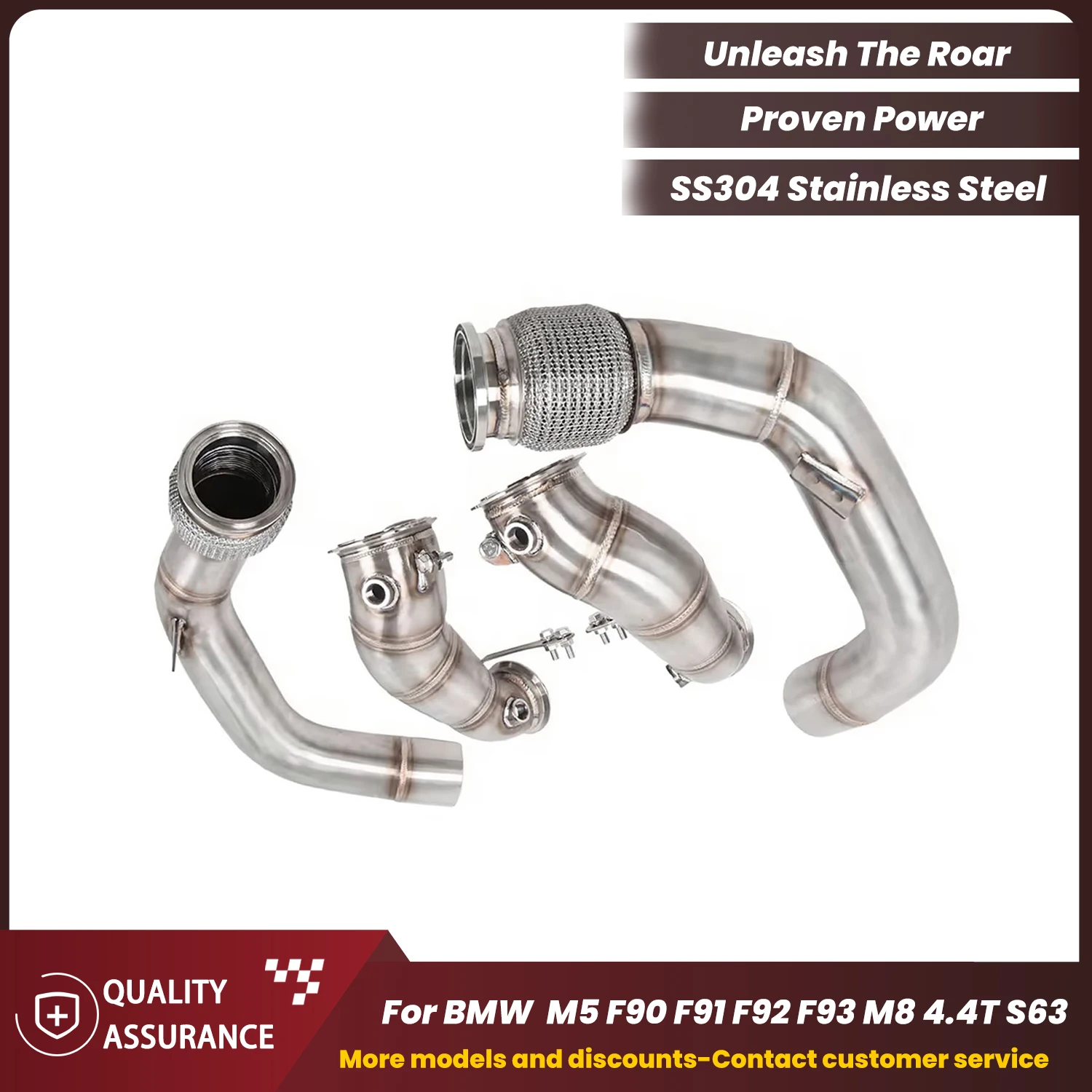 

Upgraded High Flow ECCF SUS304 Headers for BMW M5 F90 F91 F92 F93 M8 4.4T S63