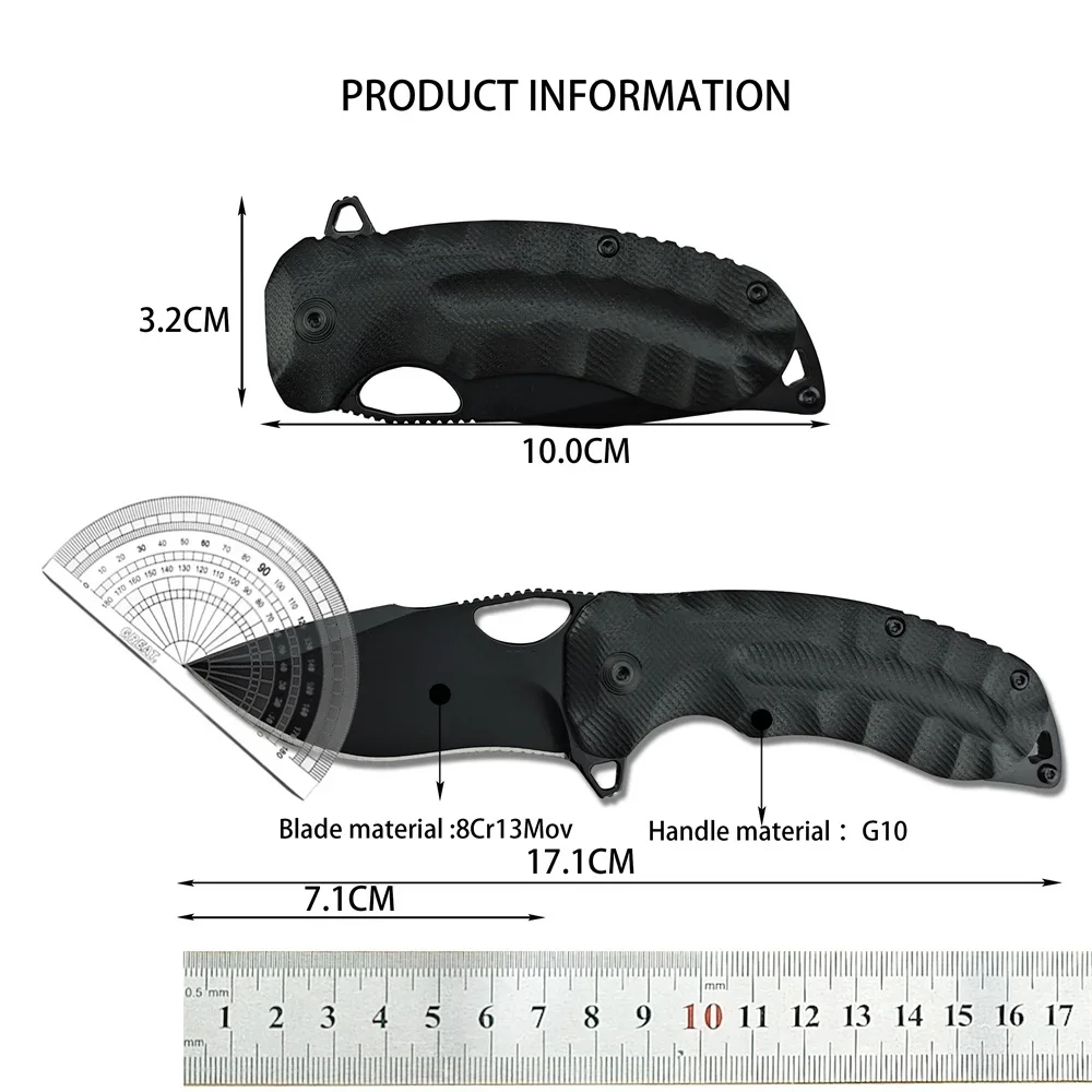 MINI Kiku XR LTE Flipper Pocket Folding Knife CTS-XHP Satin Plain Blade Linen Micarta Tactical Outdoor Camping Hunting EDC