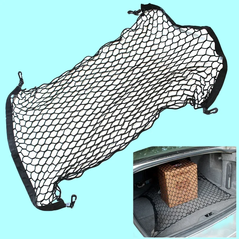 For Audi A3 A4 B6 B7 B8 A6 Q5 Q3  Auto Care Car Trunk Luggage Storage Cargo Organiser Nylon Elastic Mesh Net