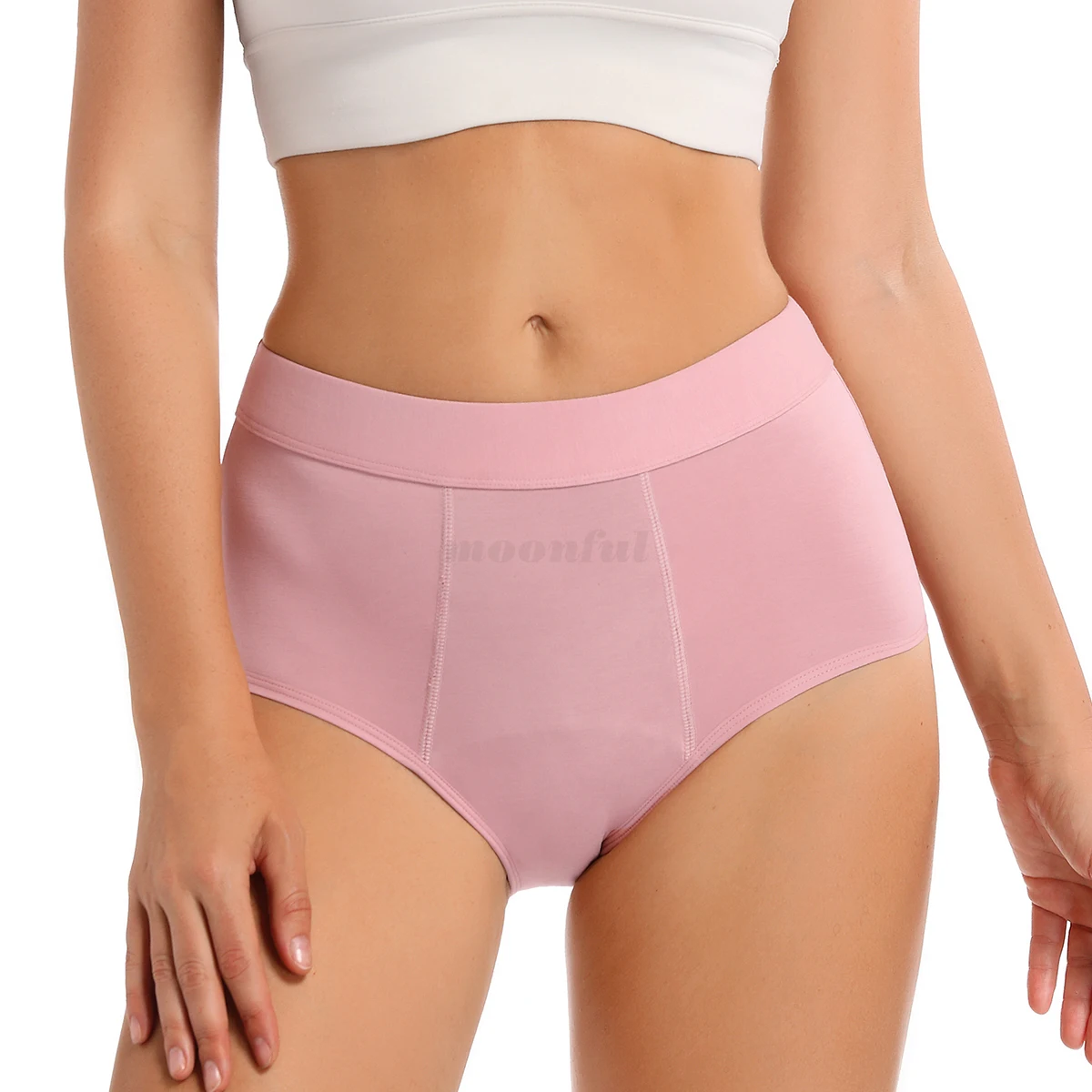 Vrouwen Menstruatie Slipje 4-laags Bamboe Menstruatie Slipje's nachts Absorberende Periode Ondergoed Culottes Menstruelles Femme