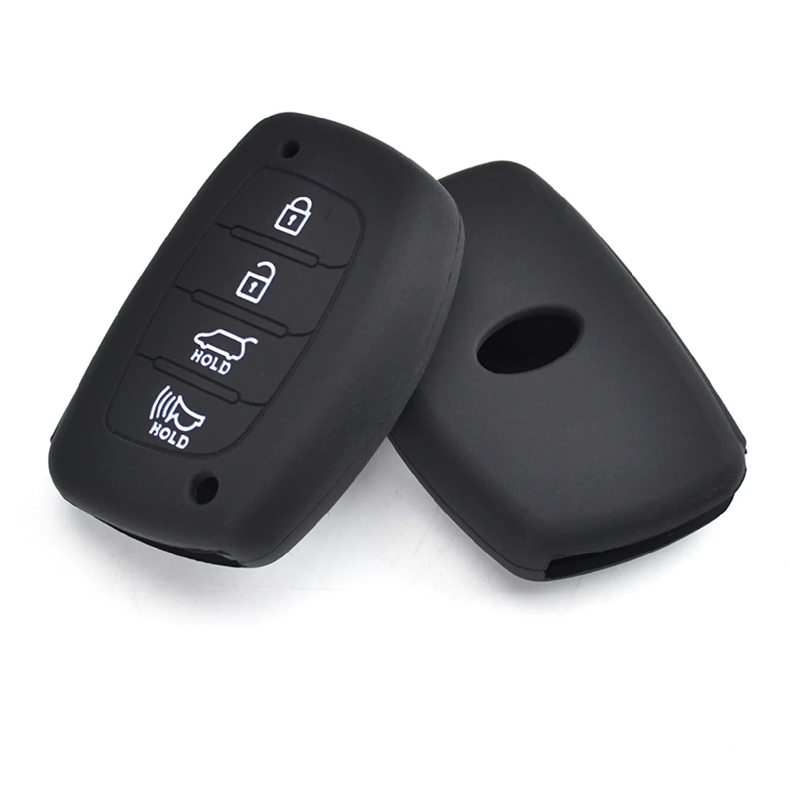 SILICONE REMOTE KEY COVER CASE FOB FIT FOR HYUNDAI ELANTRA SONATA TUCSON I40 IX35 I45 HOLDER 4 BUTTON SMART KEYLESS SHELL