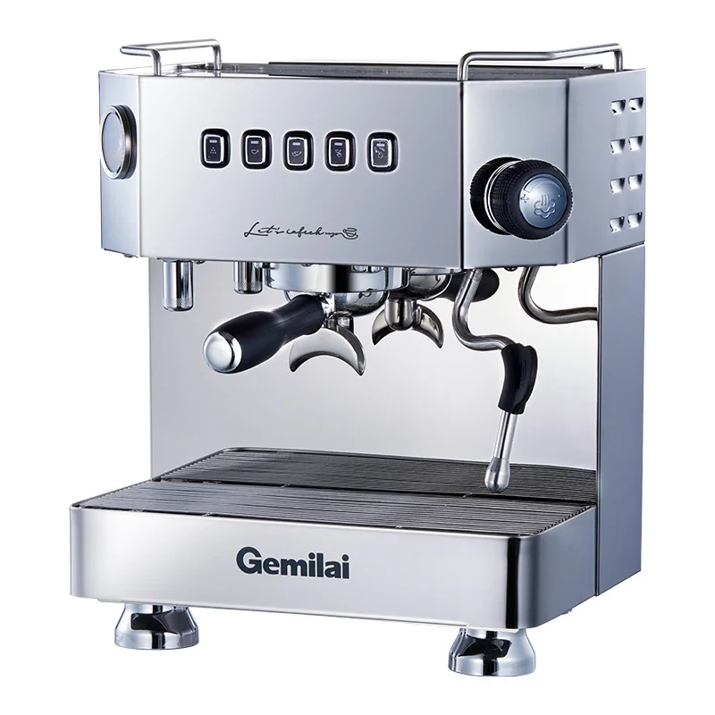 Gemilai CRM3018 wholesale coffee shop equipment 4 cup with milk frother commercial coffee brewer coffee maker for business