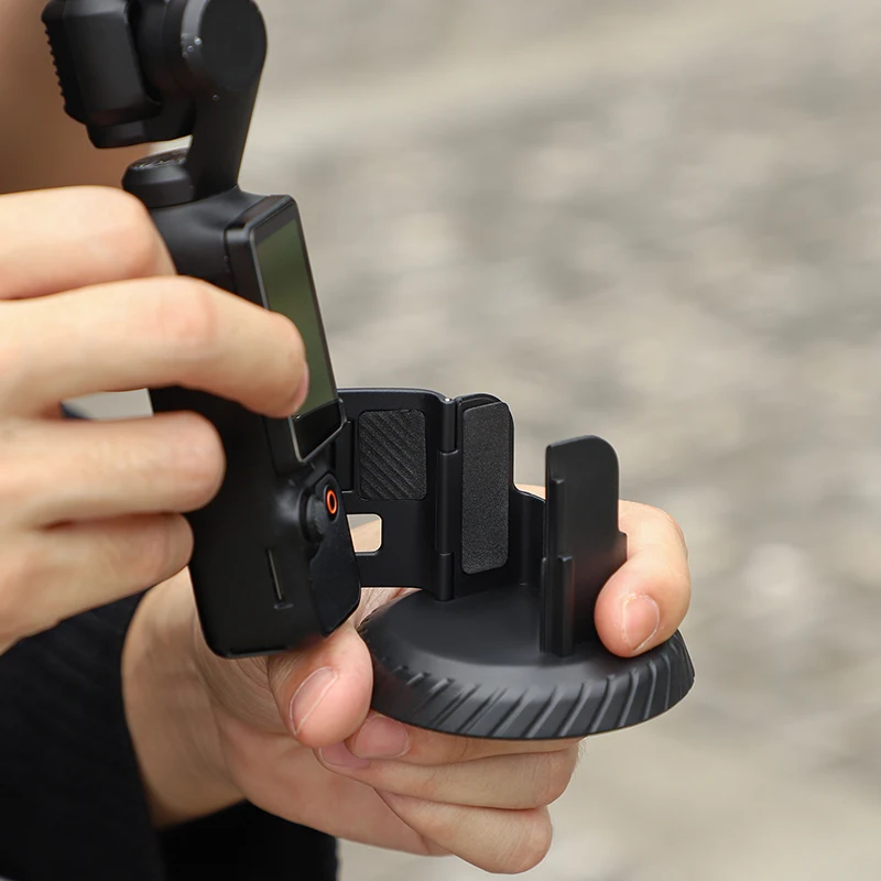 Bolso 3 base magnética ao ar livre vlog suporte desktop base de liberação rápida para dji osmo bolso 3 acessórios da câmera de ação