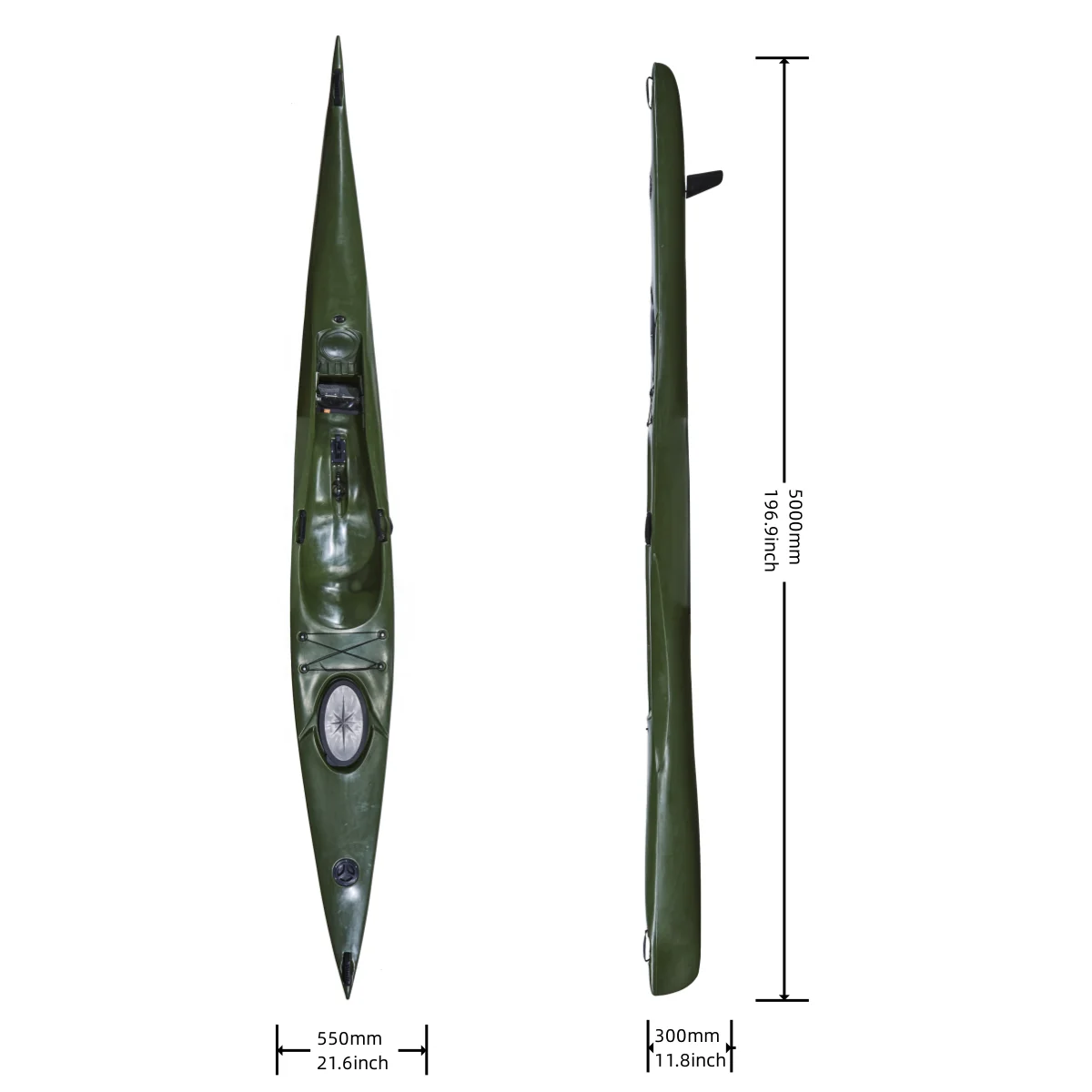 LSF 16FT 5M Single Person Reliable Race Kayak Race Boat view 3