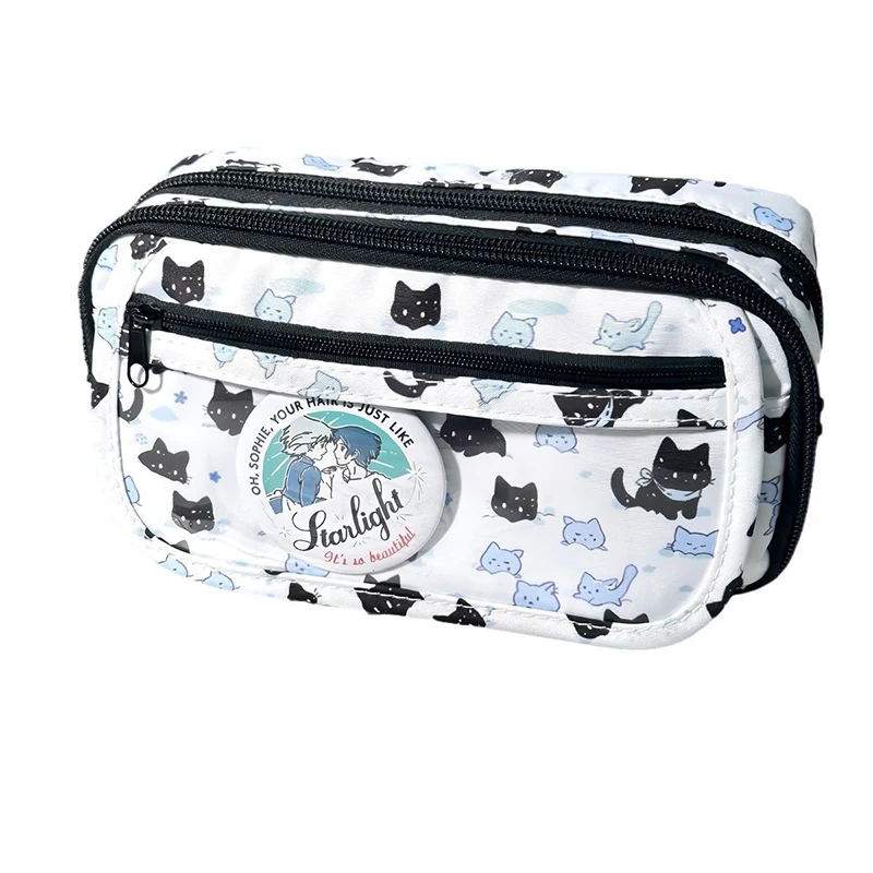 Cute Cartoon Pencil Cases Large Capacity Stationery Pen Bag Pen Box PencilCase Storage Student Back To School Office Supplies