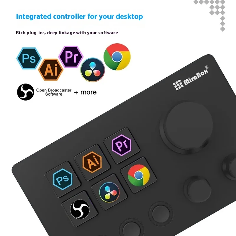 Mirabox N3 Visual Streamdeck Custom Visual Mini Keyboard Live Broadcast Console Controller Custom Button For Windows/Macos