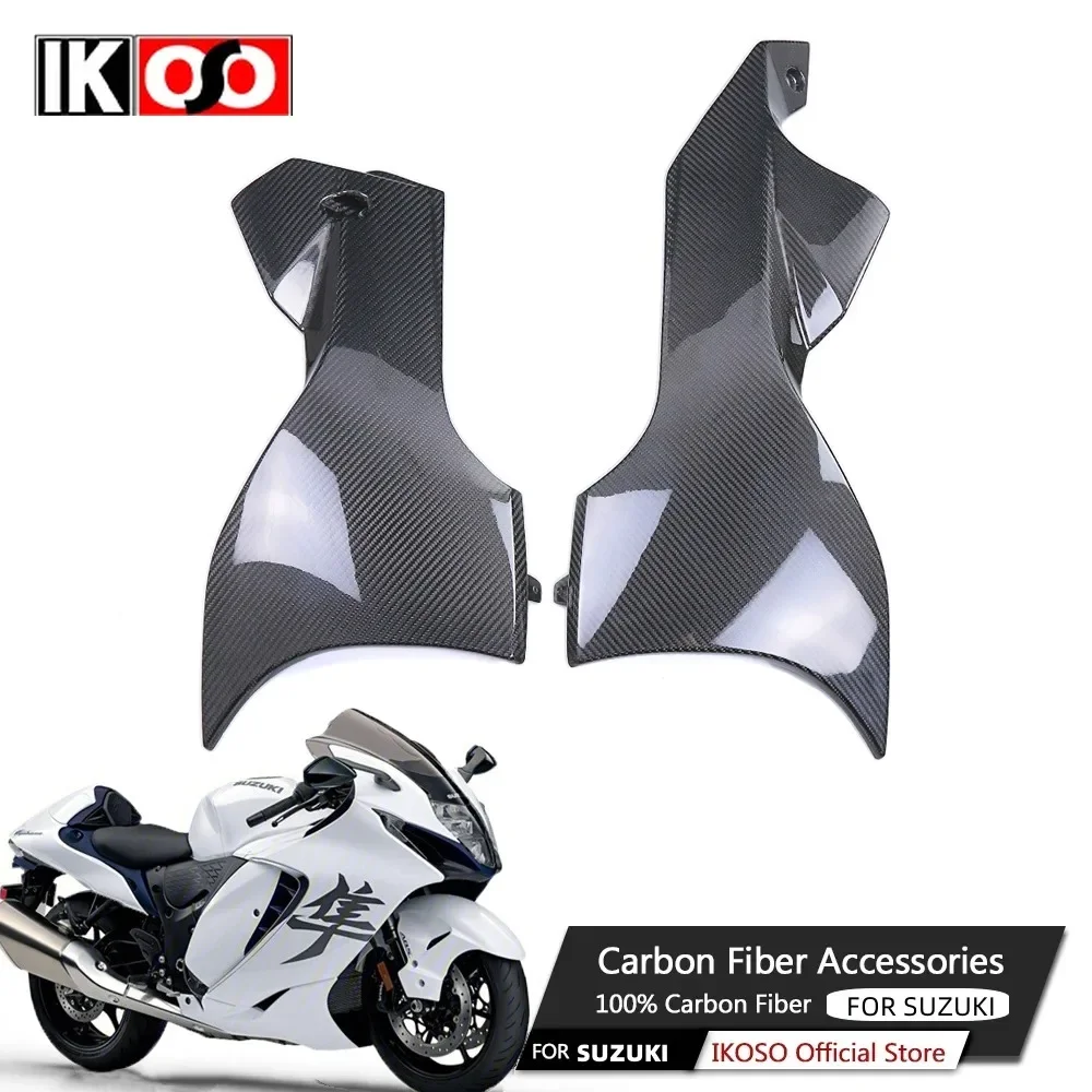 For Suzuki Hayabusa GSX1300R 2022 2023 2024 Pure 3K Full Carbon fiber shell lower side flow guide fairing Motorcycle Accessories