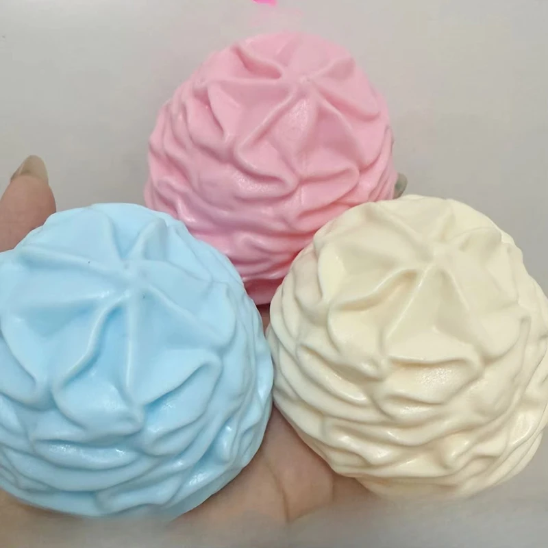 Crispy Cone Ice Cream Blocks & Soft Cream Squishy Stress Relief Toys Handmade Ornament Gift Squeeze Fidget Toy Anxiety Relief - view 2