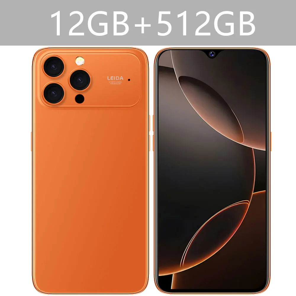 HOT i17 Pro Max Cellphones 2026 NEW Original 7.0HD 5G Dual Card