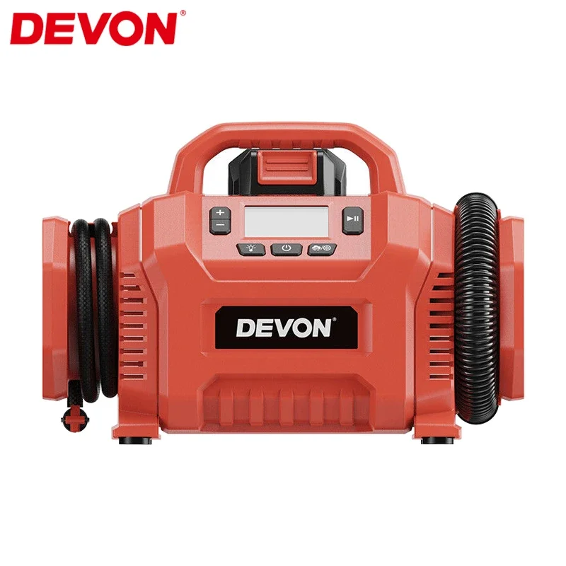 DEVON 5940 Electrical Air Pump 160PSI Fast Inflation Portable Wireless Tire Inflator for Car Motorcycle Bicycle and Ball