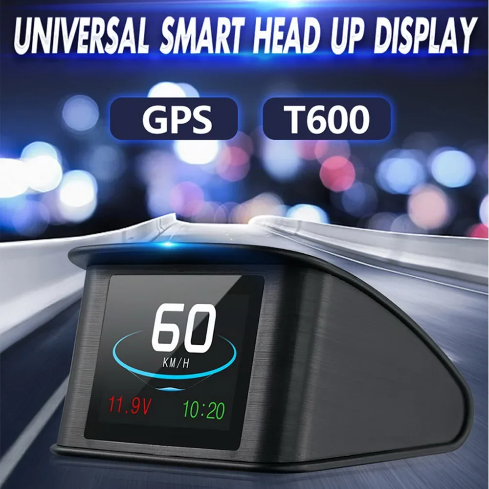 P10 Car HUD Head-Up Display OBD2 Portable HD LCD Digital Car Computer Instrument Voltage Water Temp Gauge No Battery Needed