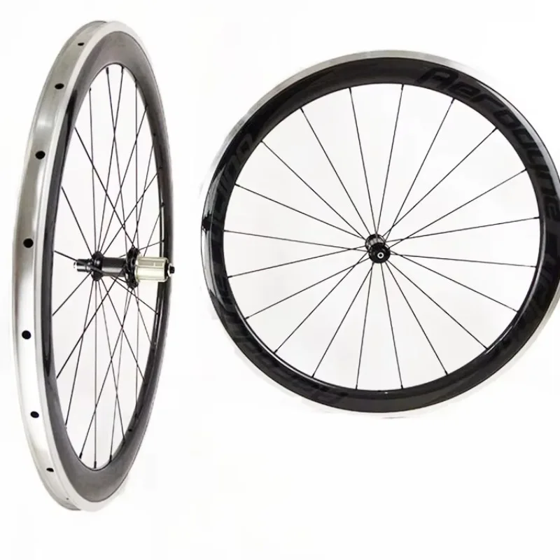 STLF 23mm Wide 50mm Carbon Alloy Clincher Wheel with Powerway R36 Hub Pillar Psr 1423 Spokes Carbon Alloy Bike Wheel