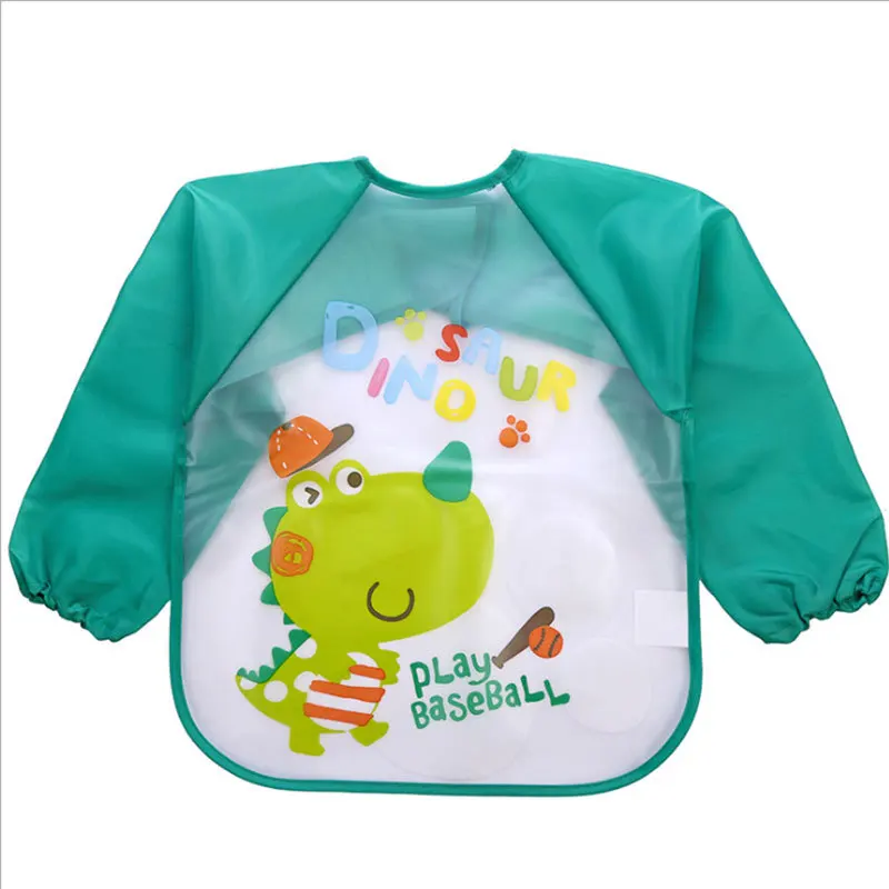 Baby Slabbetjes Spuug Waterdichte Eetkleding Lange Mouw Schort Kinderen Voeden Kiel Boer Baby Peuter Kleding Reverse Dressing