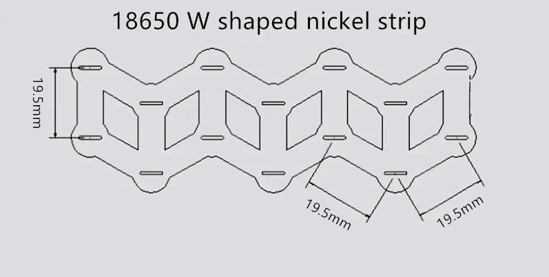 18650 W Nickel Strip Coil Battery Waveform Nickel Strip Nickel Sheet 2 Units W Type 1 Meter
