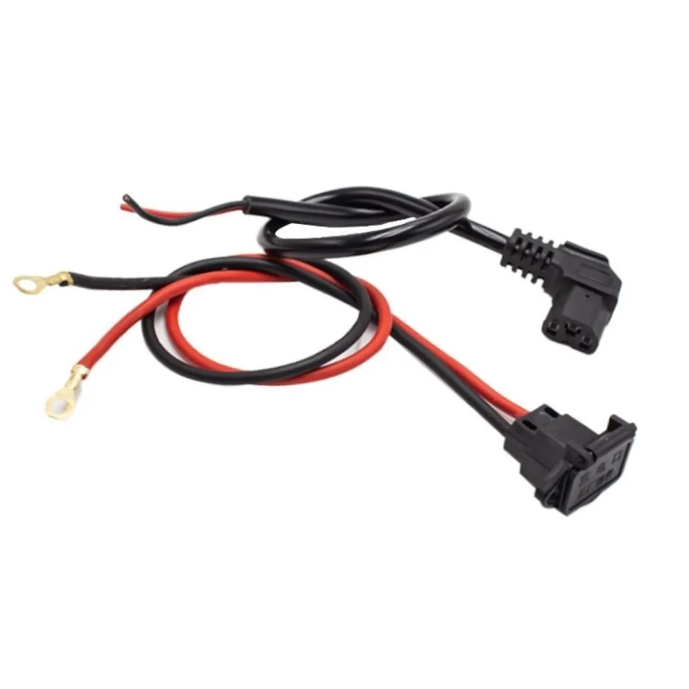 Male Female Scooter Copper Core Cable Plug Multistyles Port Head E-bike Charging Wire Connector Black&Orange