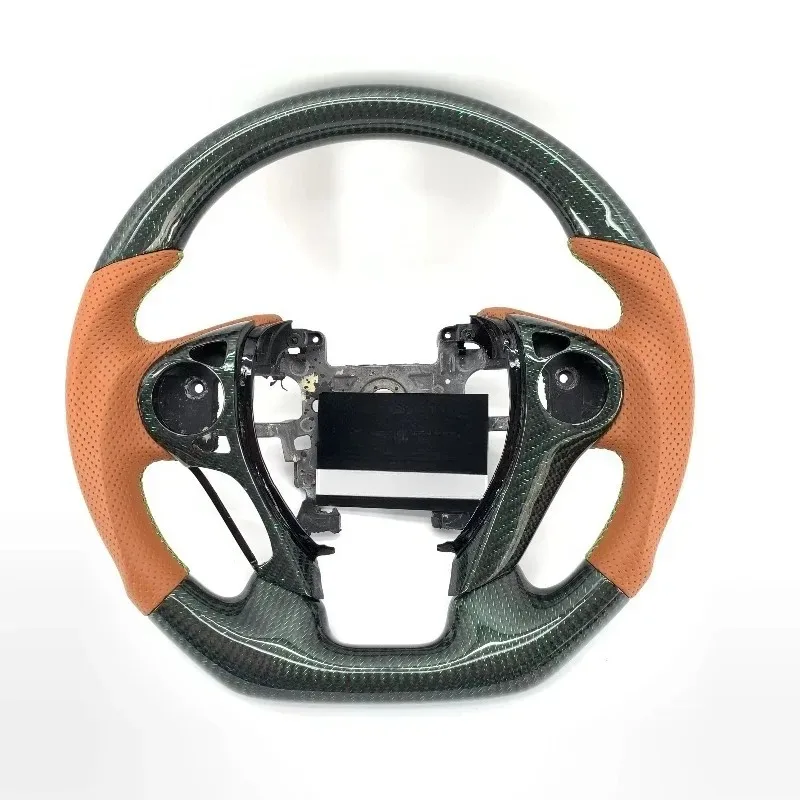 

CCExcellent Low Price of Brand New Carbon Fiber Steering Wheel with Trim for 9th Gen Honda Accord 2013 2014 2015 2016 2017