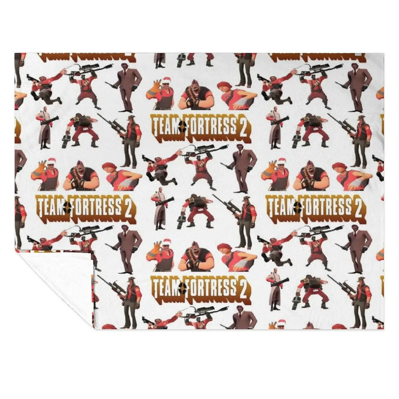 

Team Fortress 2 - All Characters / Classes with TF2 Logo Throw Blanket warm winter Sofas bed plaid Luxury Thicken Blankets