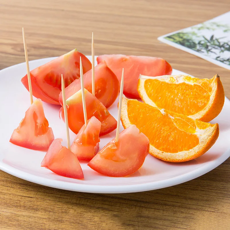 أعواد أسنان مصنوعة من الخيزران صديقة للبيئة مكونة من 1300 قطعة - أعواد خشبية مزدوجة الأطراف ورقيقة جدًا وقابلة للتصرف للمنزل والمطاعم والسفر (Nat) #1