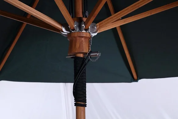 Luxury Customised Durable Middle Pole Outdoor Bamboo Umbrella