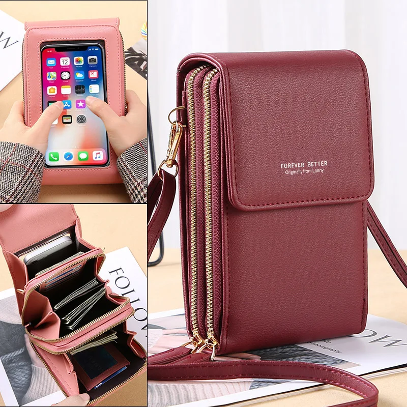 Crossbody Wallets for Women Female Shoulder Bags Ladies Long Purse Multi Storage Cell Phone Pocket Girls Bag Bolsas Femininas