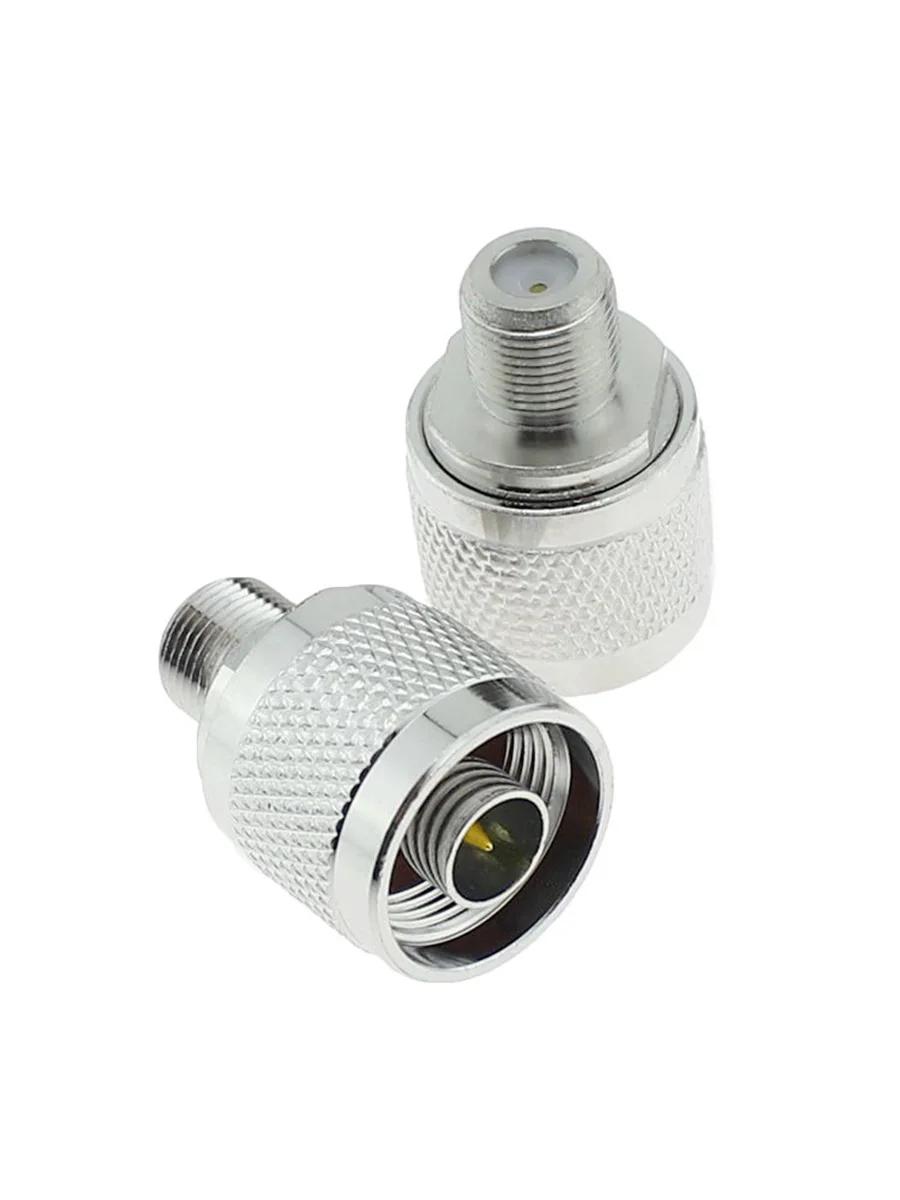 Imagem -03 - Liga de Zinco n Macho Plug para f Fêmea Jack Adaptador Conector rf 50ohm Rohs Métrica 50 Pcs