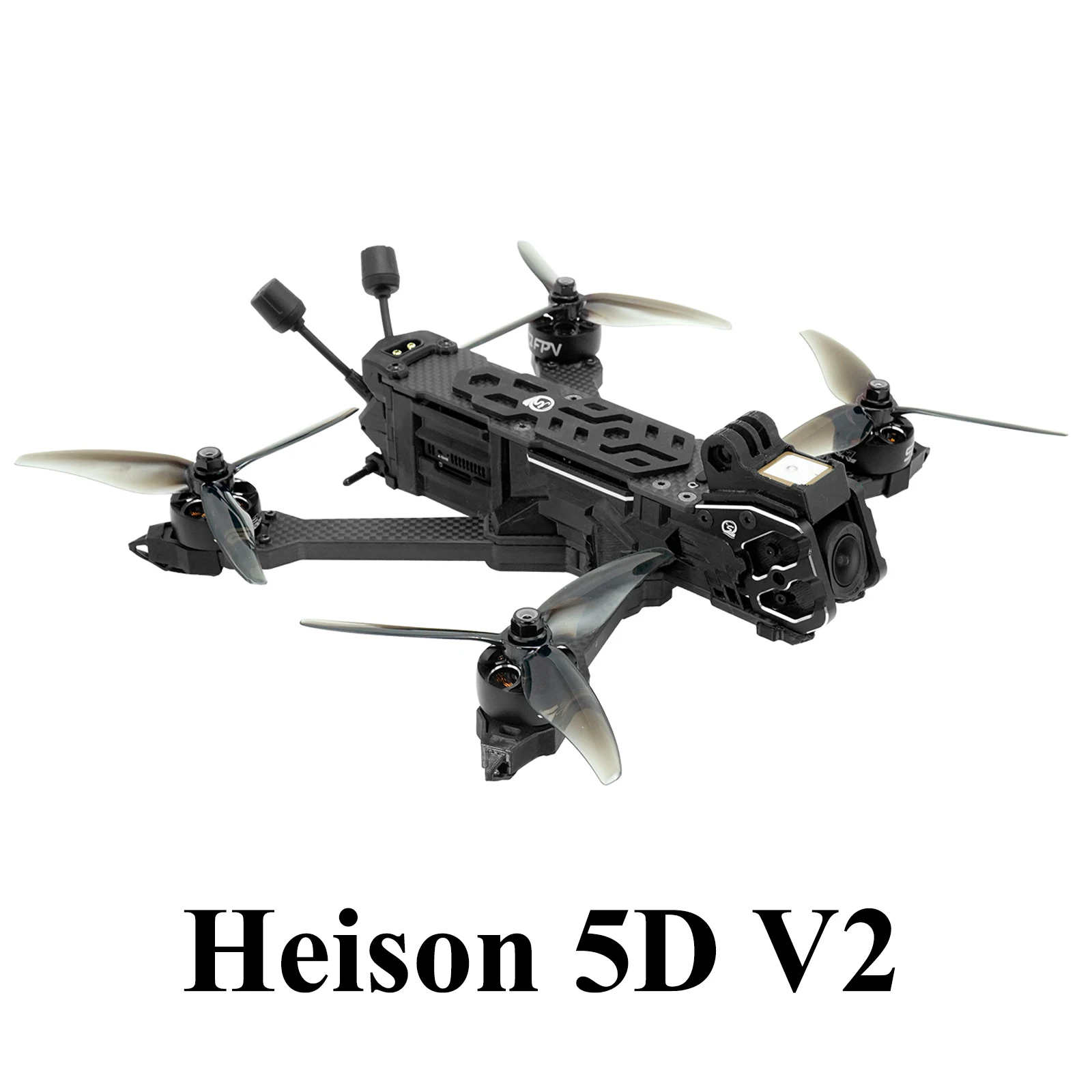 

SEQURE SQFPV Heison 5D V2 FPV 5-дюймовый дрон для фристайла с камерой HD DJI O4 Air Unit Pro или аналоговым квадрокоптером VTX RC