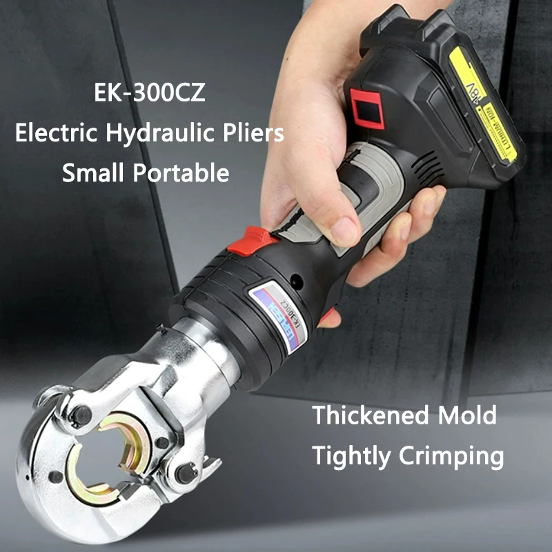 

Mini Digital Display Electric Hydraulic Pliers EK-300CZ Portable Copper Aluminum Terminal Crimping + Wire Cutting Pliers