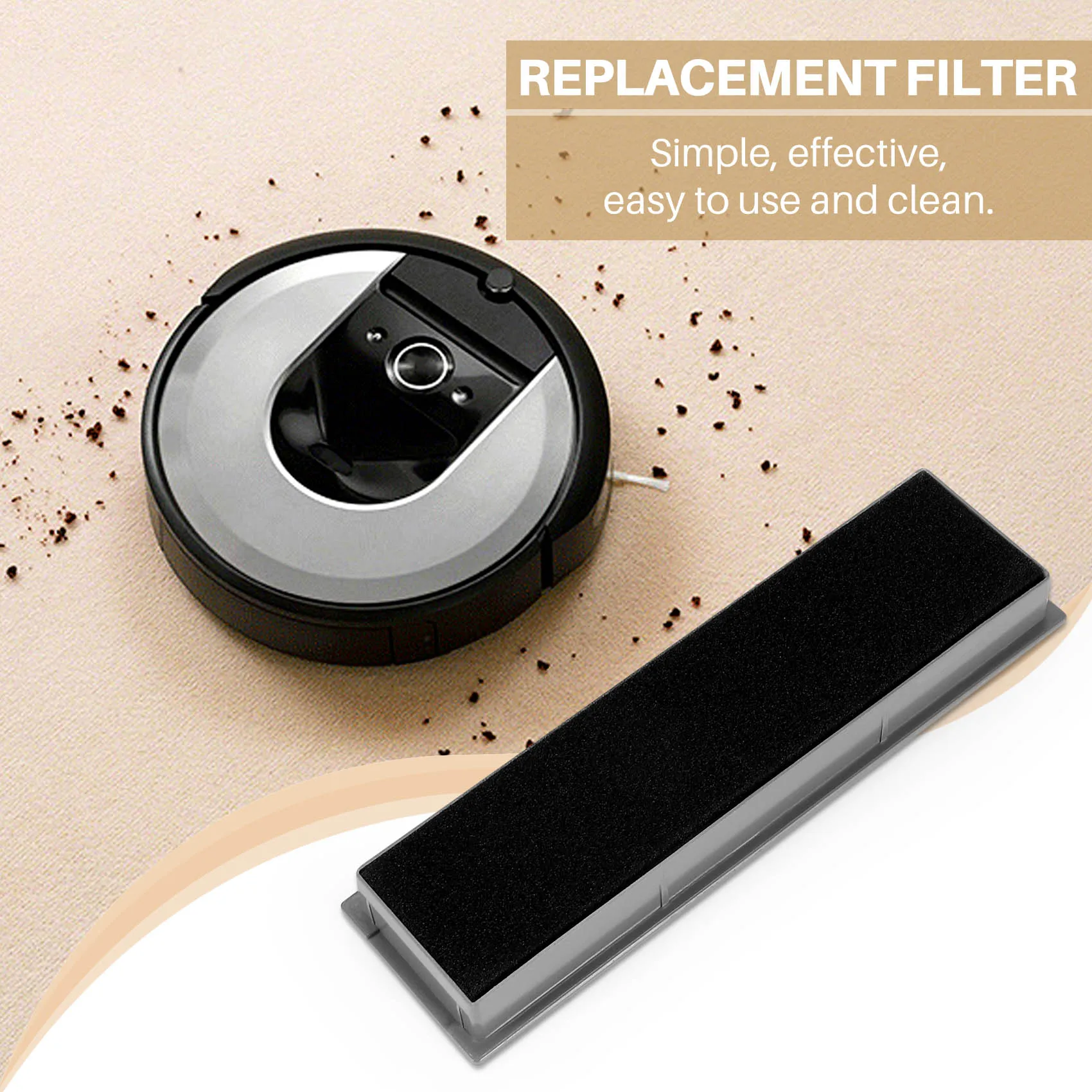 HEPA Filter for Ecovacs Deebot OZMO 950 Robot Vacuum Cleaner Accessories image 3