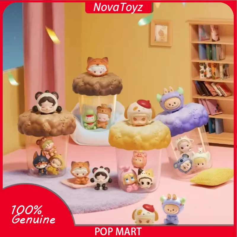 

New Pop Bean Pajama Cross Dressing Series Blind Box Mini Cute Doll Bag Pendant Ornament Action Figure Collectionboy Girl Gift