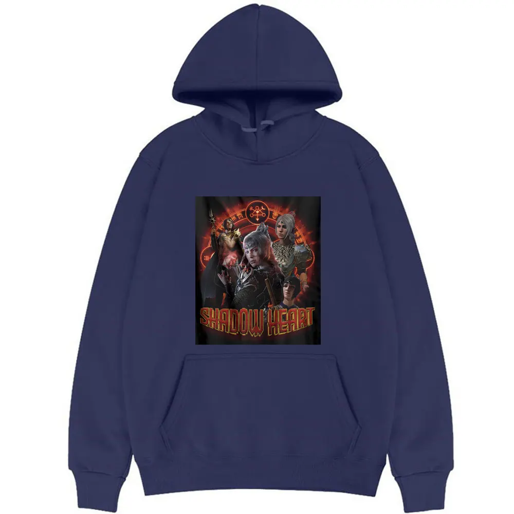 Game Baldur\'s Gate 3 Shadowheart Print Hoodie Men Women Fashion Vintage Oversized Tracksuit Male Casual Fleece Cotton Sweatshirt