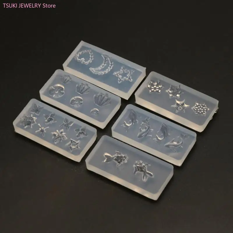 62KE نجمة كب كيك توبر مجوهرات من مادة الراتنج قالب صب الرمال المتحركة قالب ملء المواد #1