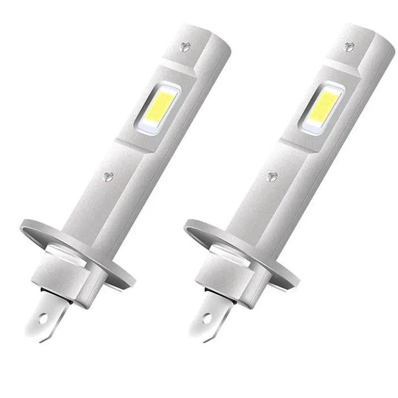 2Pcs Car H1 Headlight Bulbs Super Bright Car Led Lamp Bulb 12V 25W Wireless Car LED Plug&Play 6500K-X59A