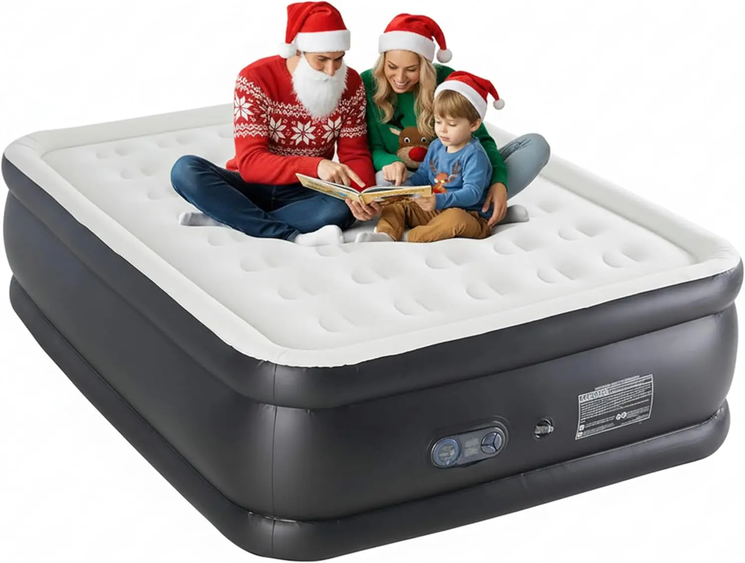 

Camping Air Mattress with Built-in Electric Pump, Inflatable Airbed with Carrying Bag for Travel and Guests, Waterproof Portable