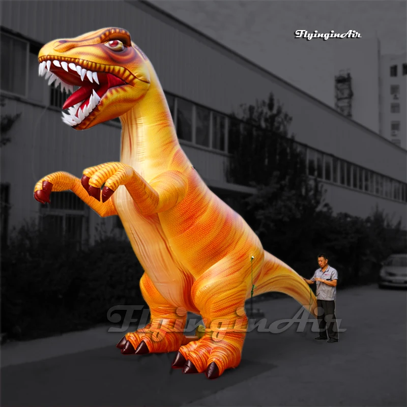 5m Simulated Giant Inflatable T-rex Dinosaur Balloon Air Blow Up Tyrannosaurus Rex For Museum Or Park Event