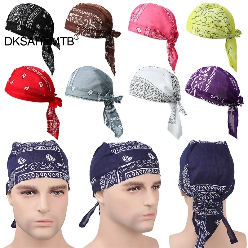 

2022 Quick Dry Cotton Pirate Hat Adjustable Cancer Chemo Cap For Men Women Breathable Outdoor Sport Bandana Cycling Headscarf