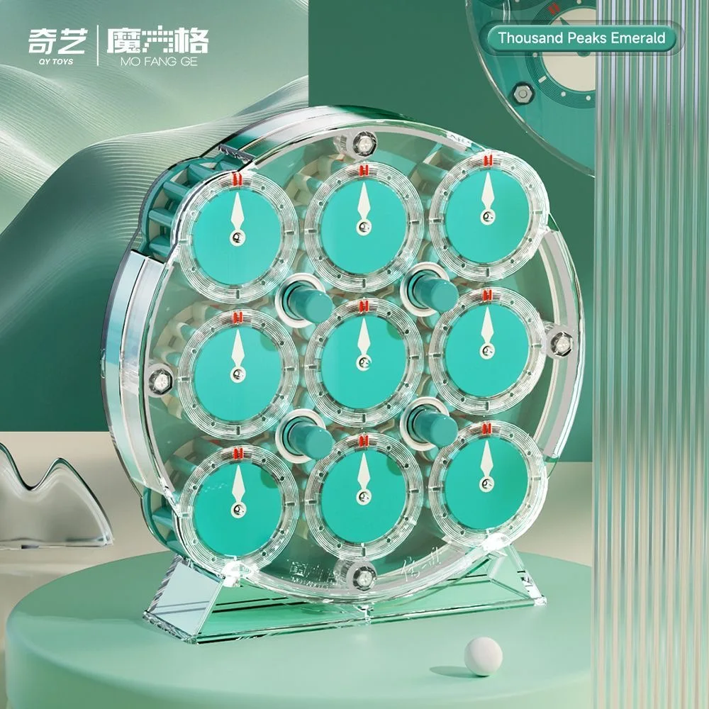 QiYi Clock Emerald Limitted Edition Magnetic 2025 Magic Speed Cube Educational Toy Gift