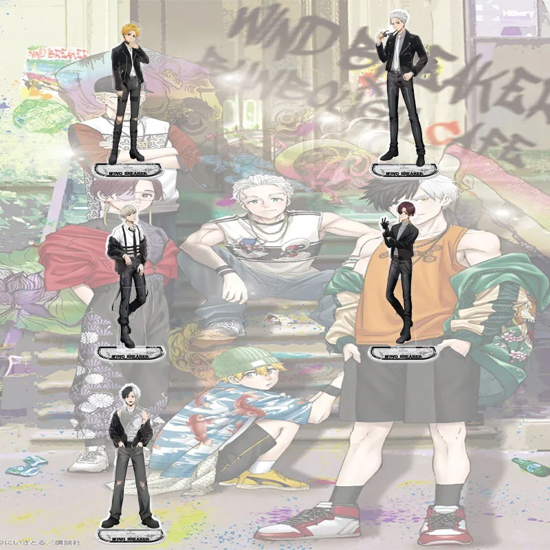 WIND BREAKER Classic Anime Scene Acrylic Stand Figure Tabletop Display Ornament Collection Merchandise Keychain