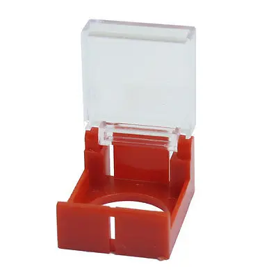 Red Clear 16mm Plastic Push Button Switch Guard Protector