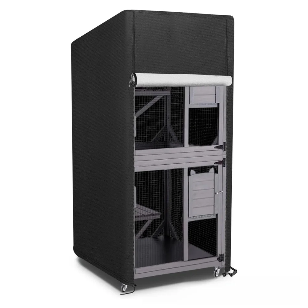 

Outdoor Cat House Cover Weatherproof Dust Resistant For Durable Material 210D 420D 600D Easy to Clean Size 84 84 180 CM