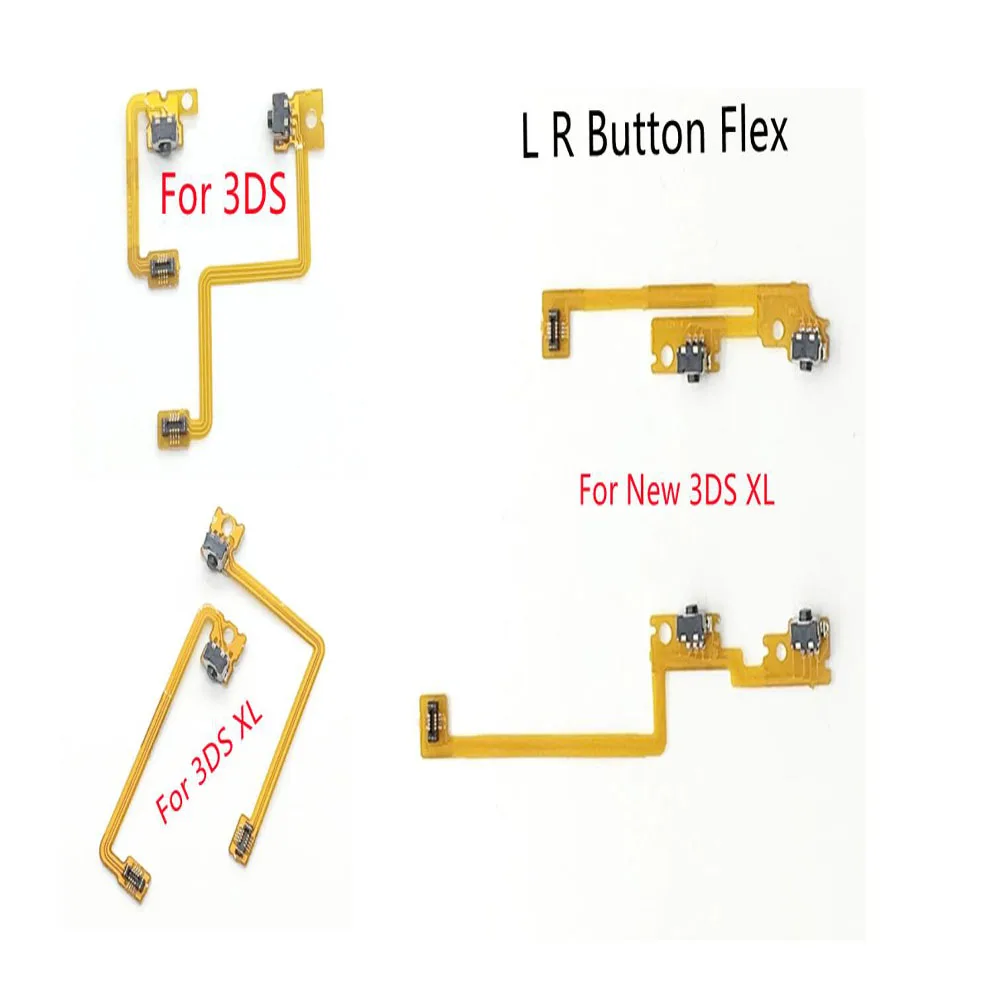 ZUIDID-Botão esquerdo direito Flex Cable, Switch, Shoulder Trigger, Nintendo 3DS, New 3DS XL 3DSXL L e R